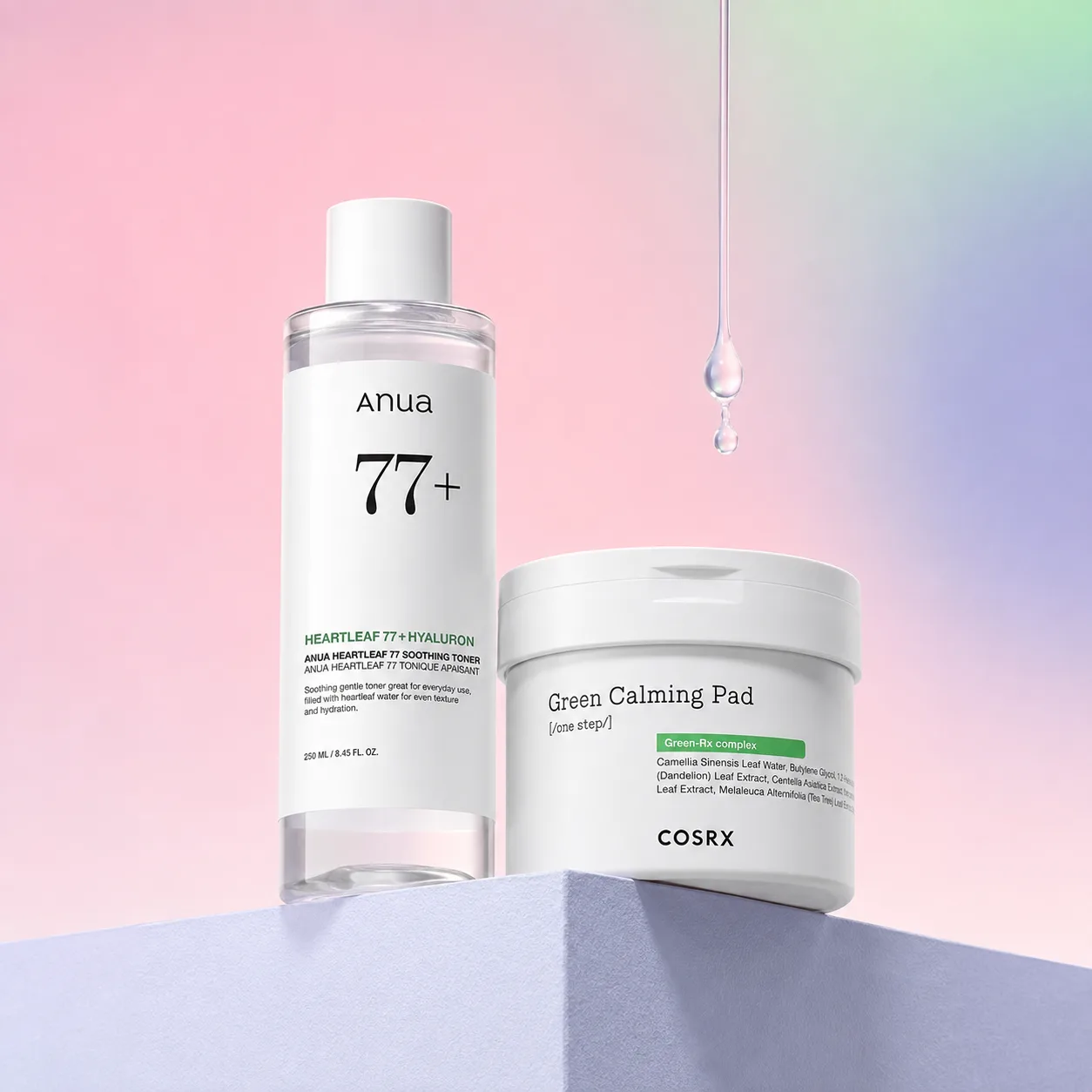 Étape 2 — préparer la peau : lotion tonique et essence