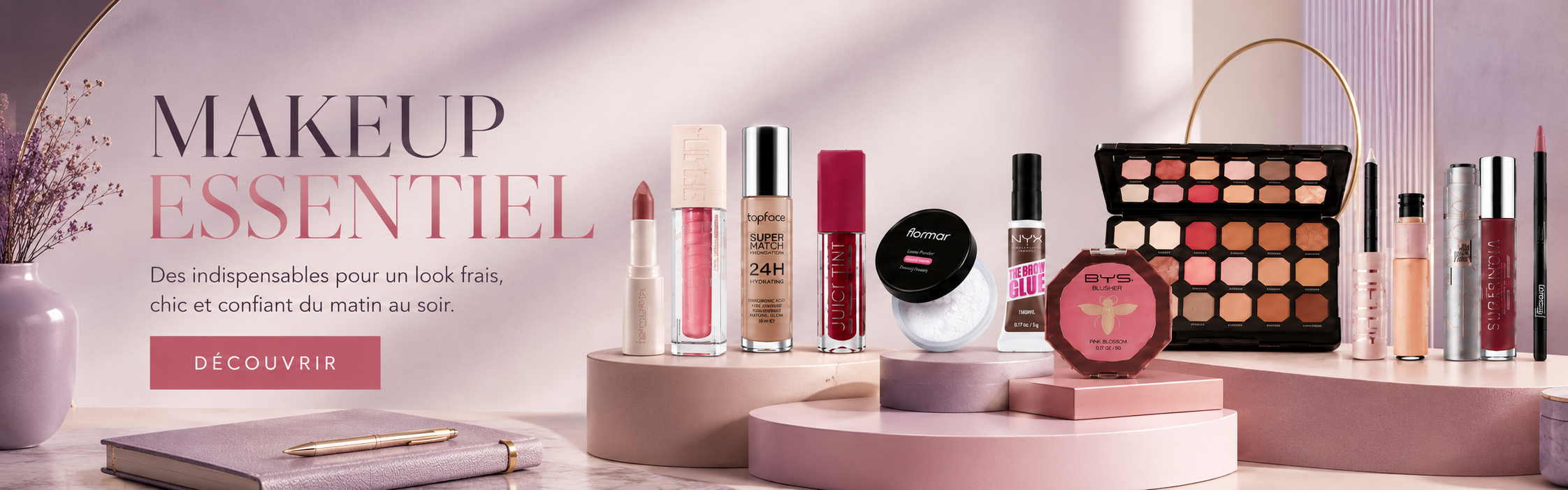 Sélection Beauté Premium — découvrez nos essentiels maquillage, soins & plus encore